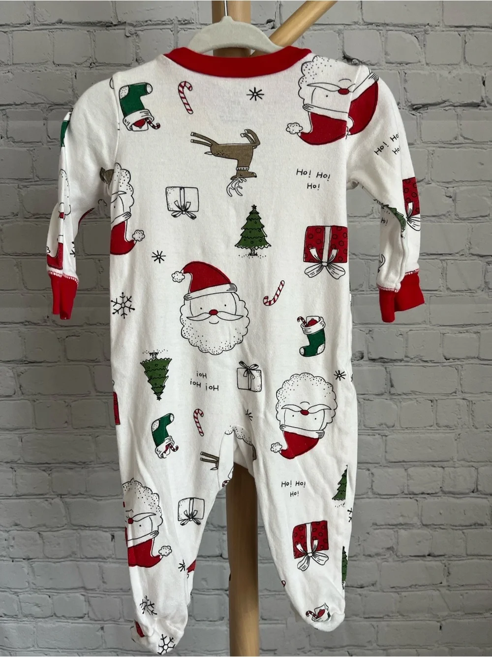 ⭐️⭐️ PICK 5 / $20 Carter's Baby Red & White Christmas Santa Footed Sleeper